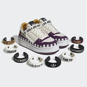 BNWT Adidas x Girls are Awesome triple platforum low